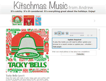 Tablet Screenshot of kitschmasmusic.com